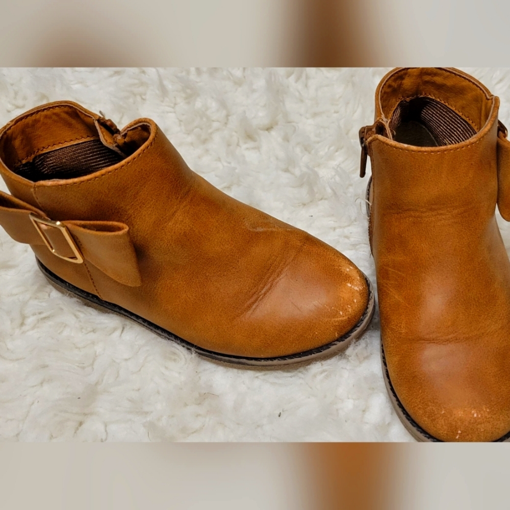 Children's place ankle boots, 10, tan